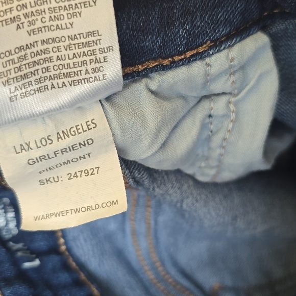 Warp + Weft Women Plus Size Jeans LAX Los Angeles Girlfriend 14/32 Stretchy Soft - Picture 6 of 6